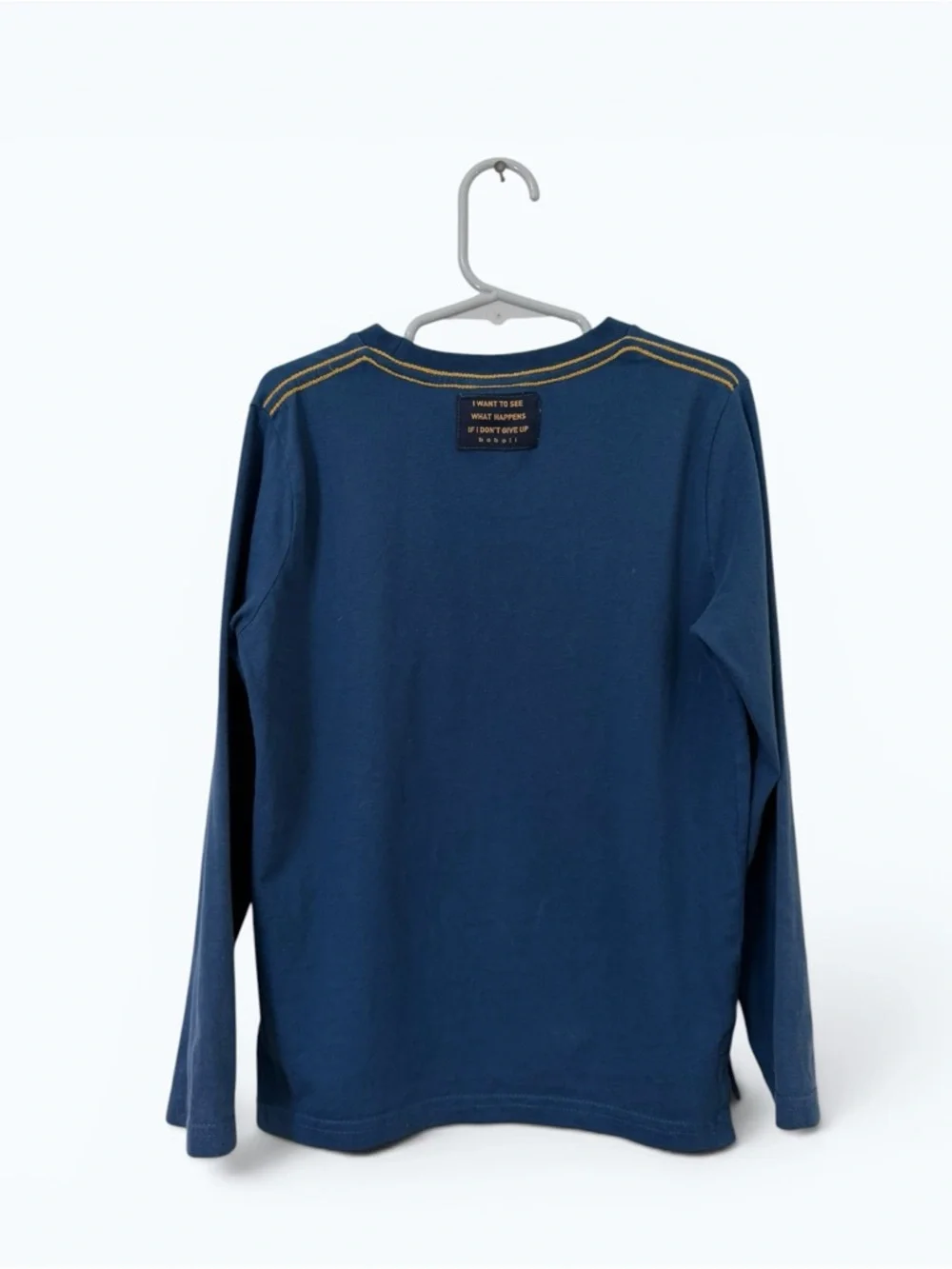 Boboli Navy Blue Long-Sleeve Music Graphic Tee, Size 7,‎ MSRP $35
